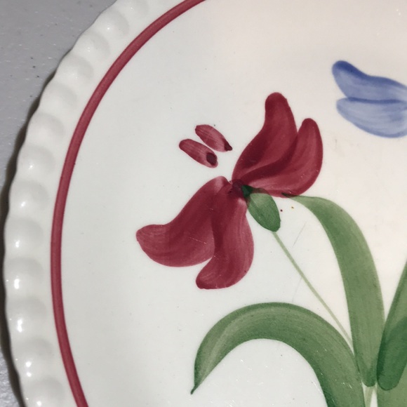 Vintage EUC Blue Ridge Hand Painted Southern Potteries Plate - Picture 3 of 7